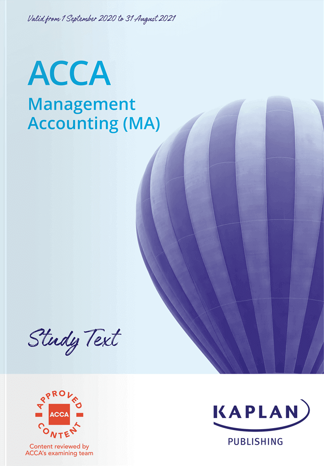 ACCA F2 Management Accounting (MA) PMS Kaplan BookStore
